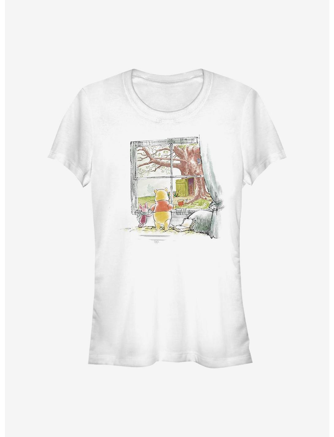 Disney Winnie The Pooh Winnie & Piglet Window Girls T-Shirt