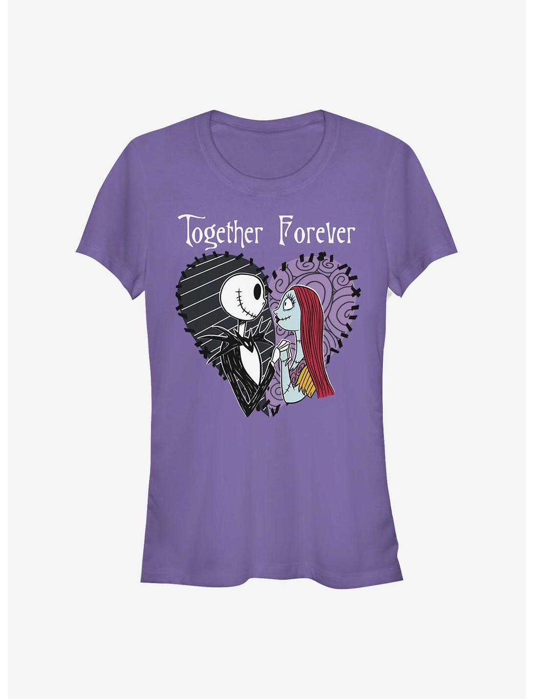 The Nightmare Before Christmas Jack & Sally Together Forever Girls T-Shirt
