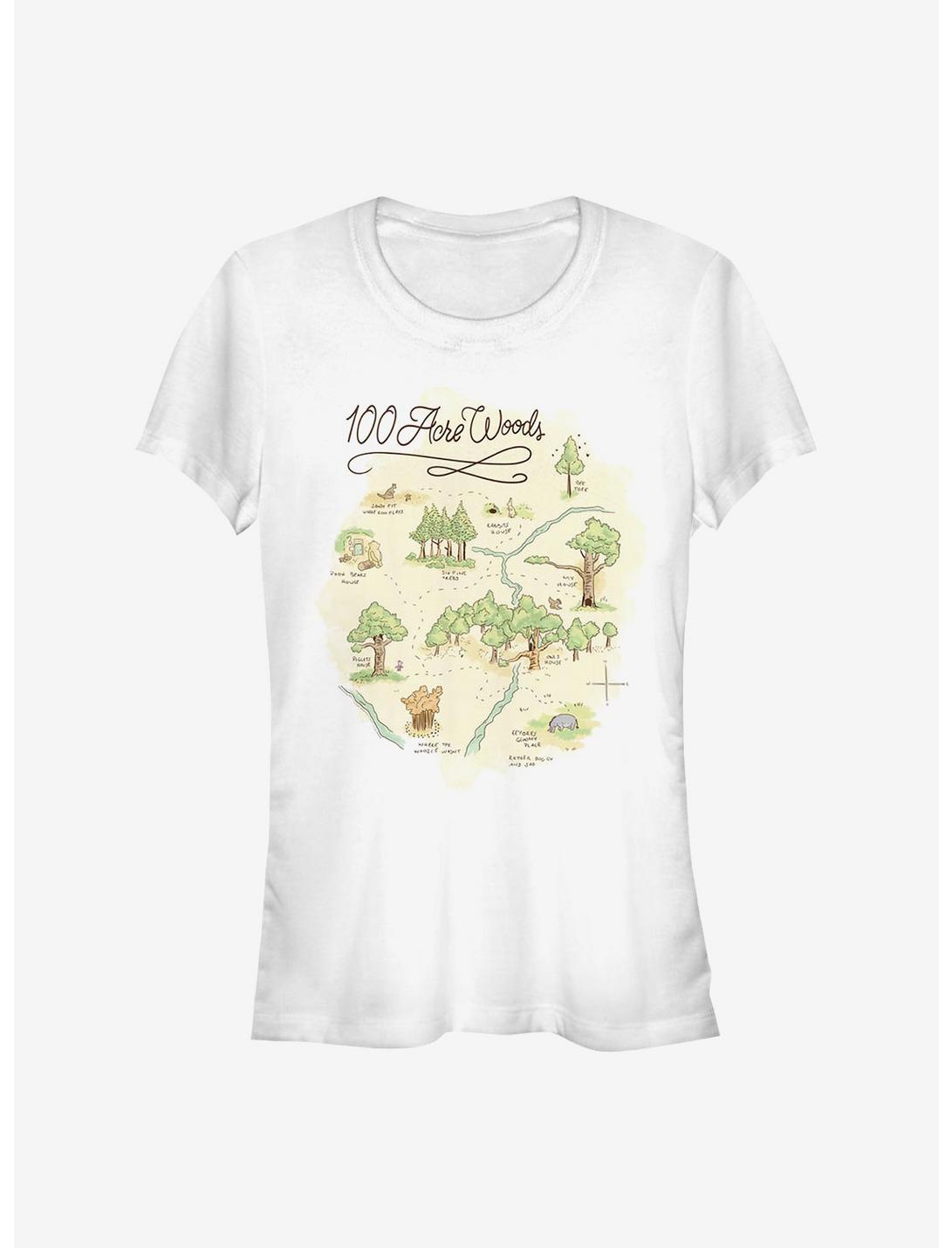 Disney Winnie The Pooh Acre Map Girls T-Shirt