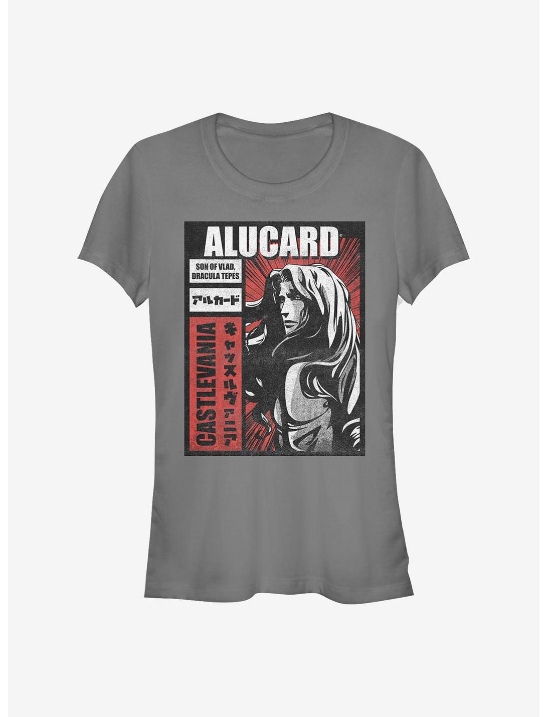 Castlevania Alucard Japanese Text Girls T-Shirt
