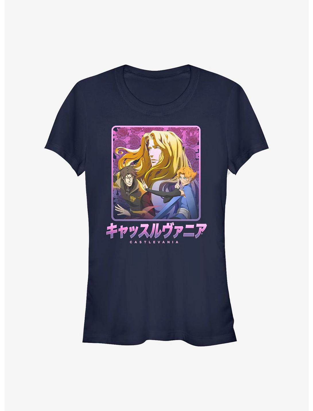 Castlevania Japanese Text Group Girls T-Shirt