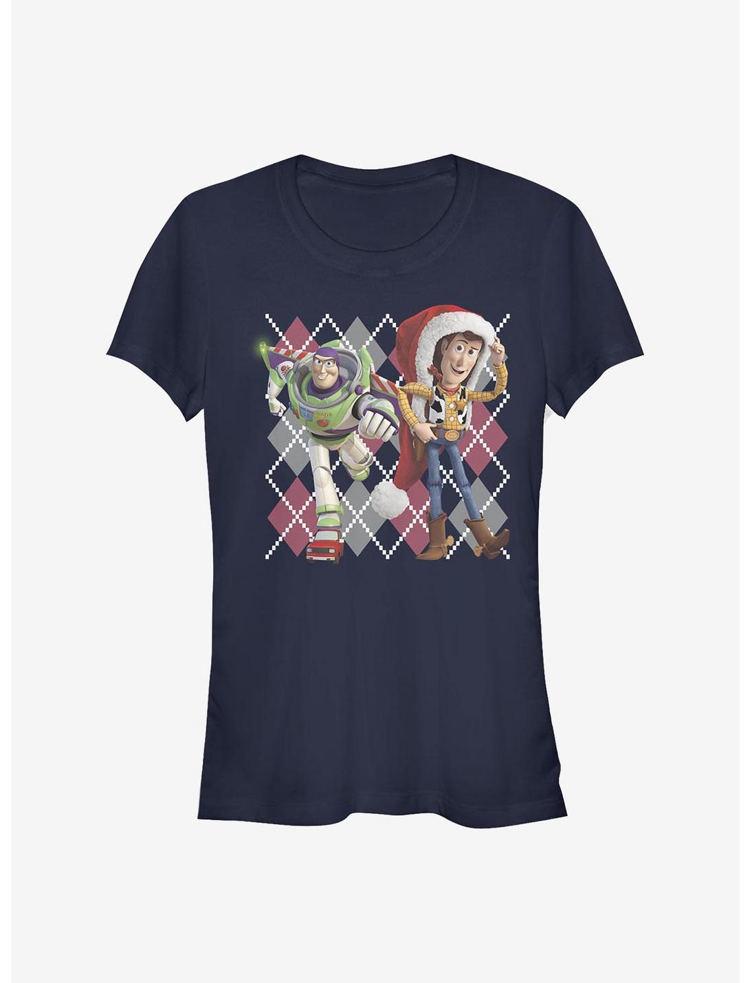 Disney Pixar Toy Story Argyle Christmas Girls T-Shirt