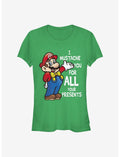 Nintendo Mario All Your Presents Presents Girls T-Shirt