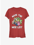 Nintendo Mario Nice List Girls T-Shirt