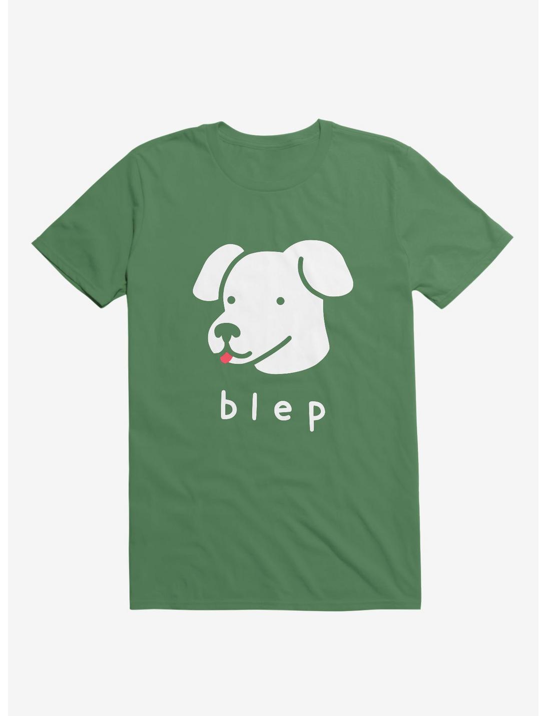 Blep Dog Kelly Green T-Shirt