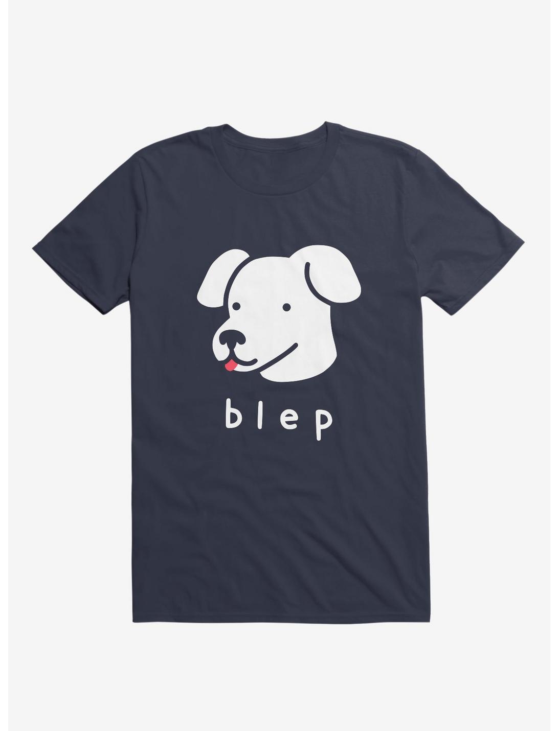 Blep Dog Navy Blue T-Shirt