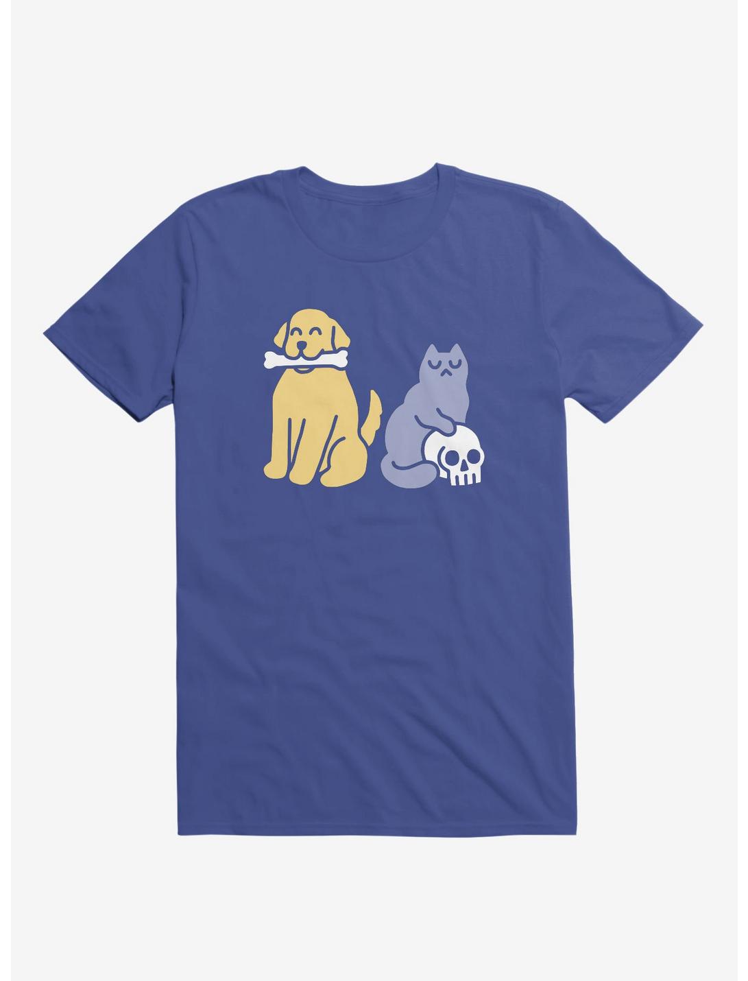 Good Dog Bad Cat Royal Blue T-Shirt
