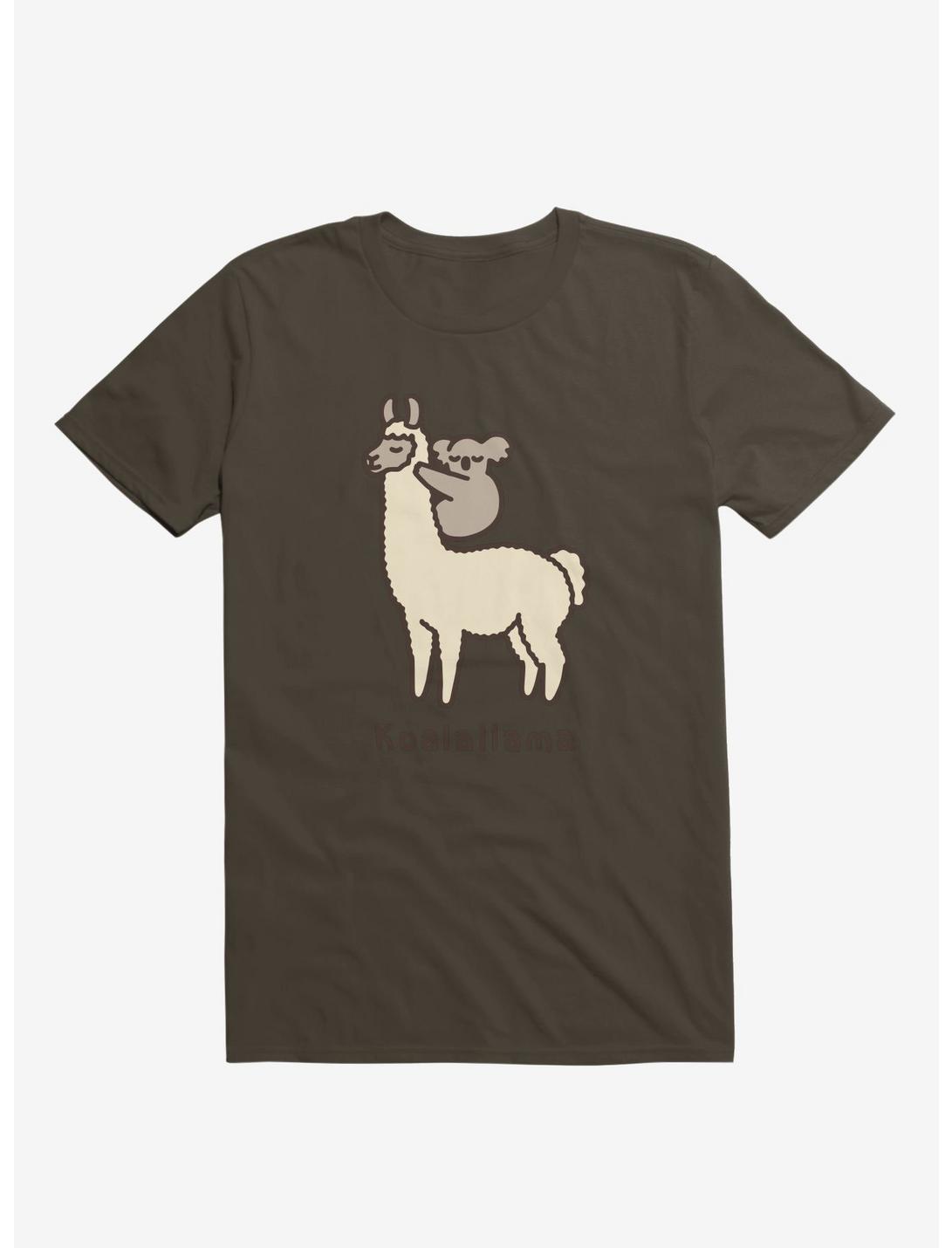 Koalallama Koala And Llama Brown T-Shirt