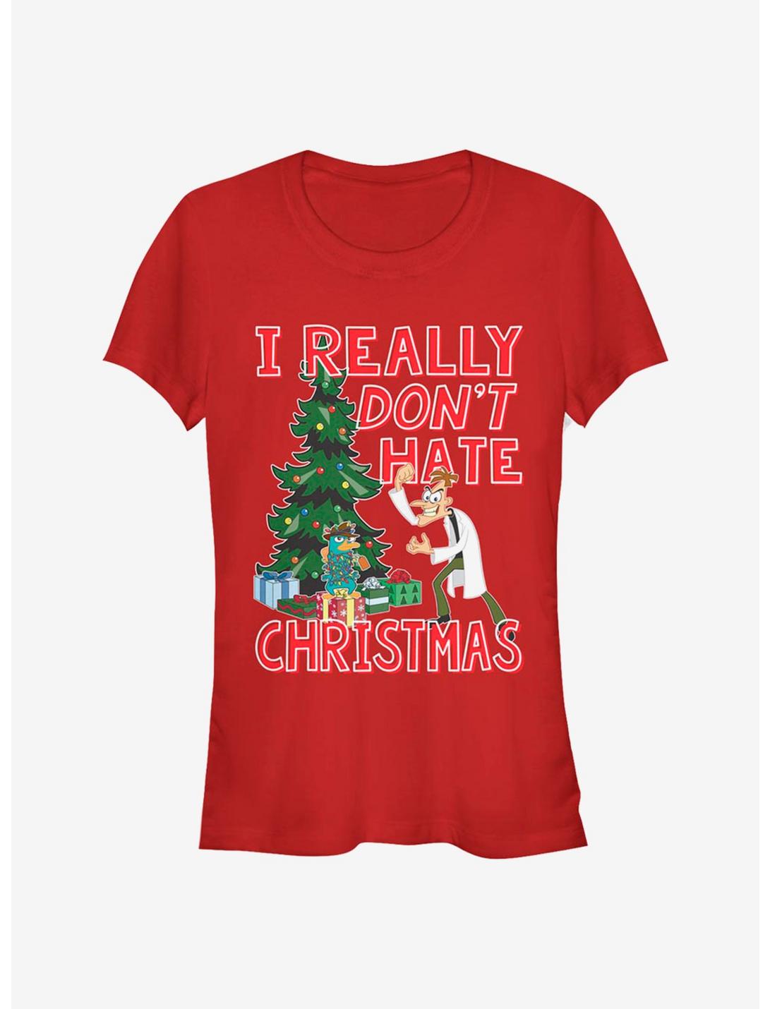 Disney Phineas And Ferb Doof Christmas Girls T-Shirt