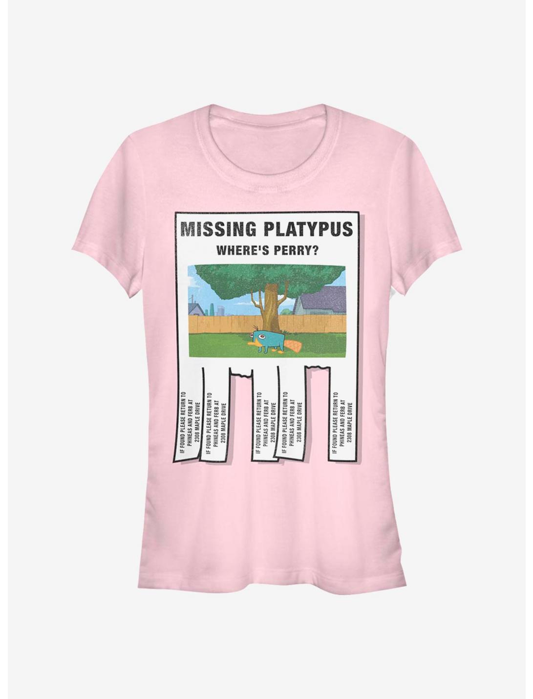 Disney Phineas And Ferb Missing Platypus Girls T-Shirt