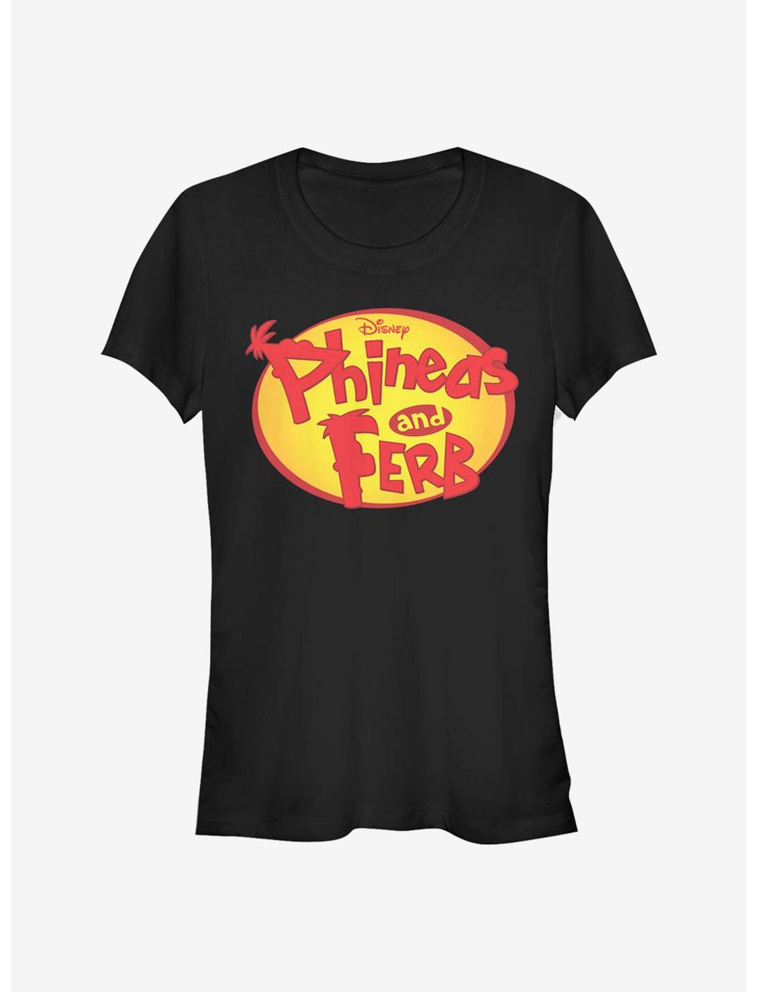 Disney Phineas And Ferb Oval Logo Girls T-Shirt