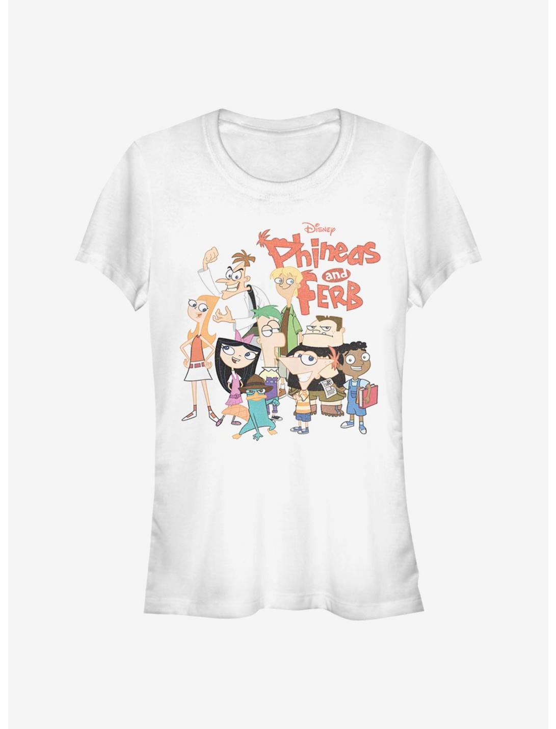 Disney Phineas And Ferb The Group Girls T-Shirt