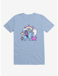 Unicorns Everywhere! Light Blue T-Shirt