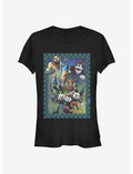 Disney Epic Mickey Characters Group Poster Style Girls T-Shirt