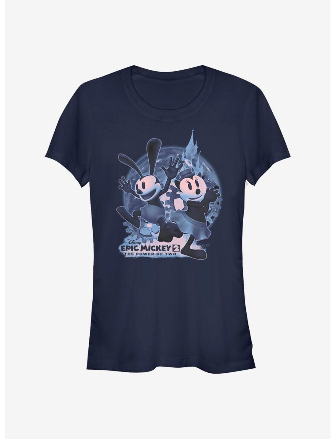 Disney Epic Mickey Oswald And Ortensia Moon Girls T-Shirt