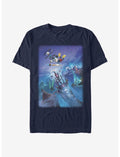 Disney Epic Mickey Flying By Poster T-Shirt