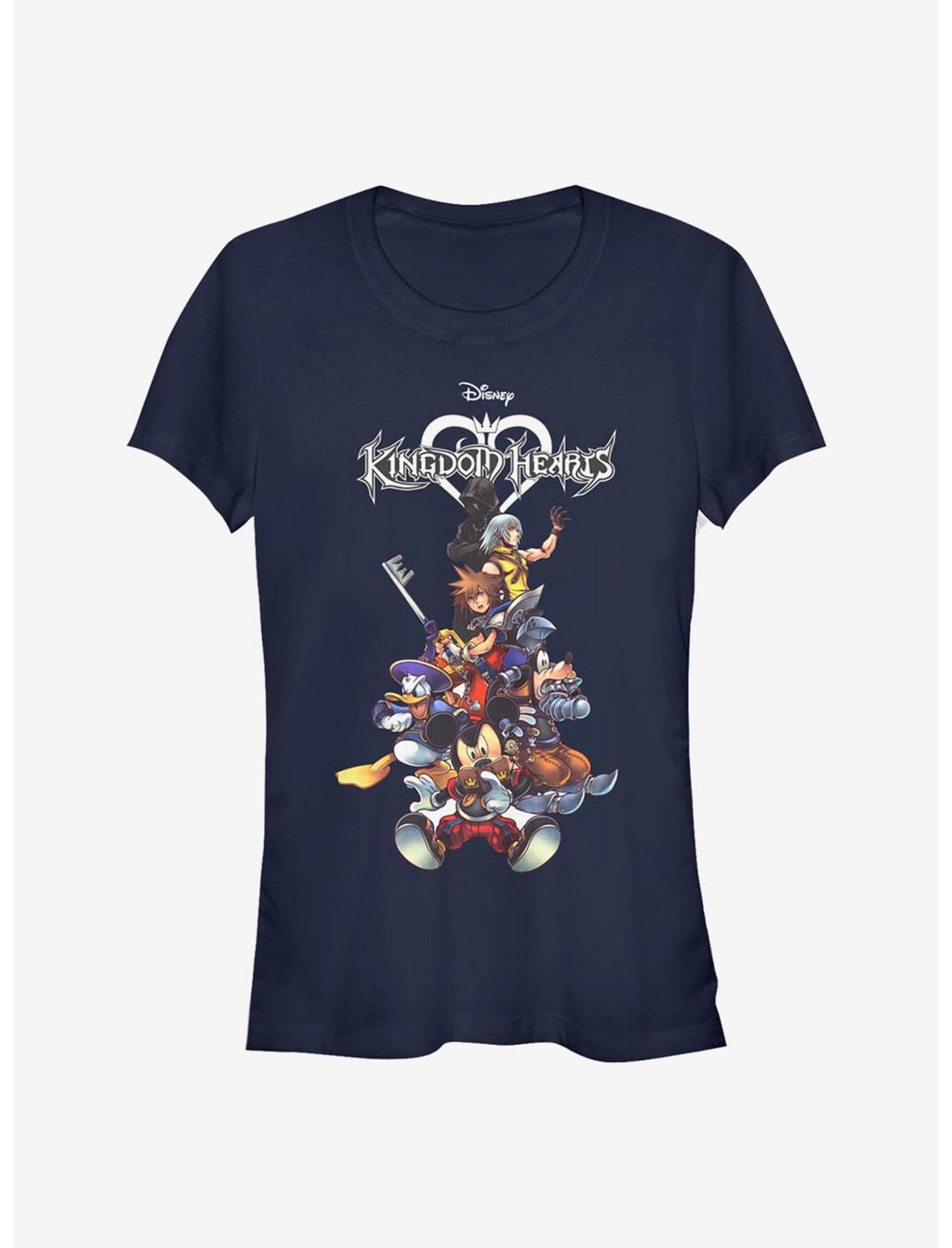 Disney Kingdom Hearts Group With Logo Girls T-Shirt