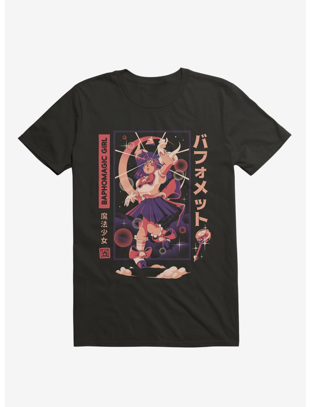 Baphomagic Kawaii Girl Black T-Shirt
