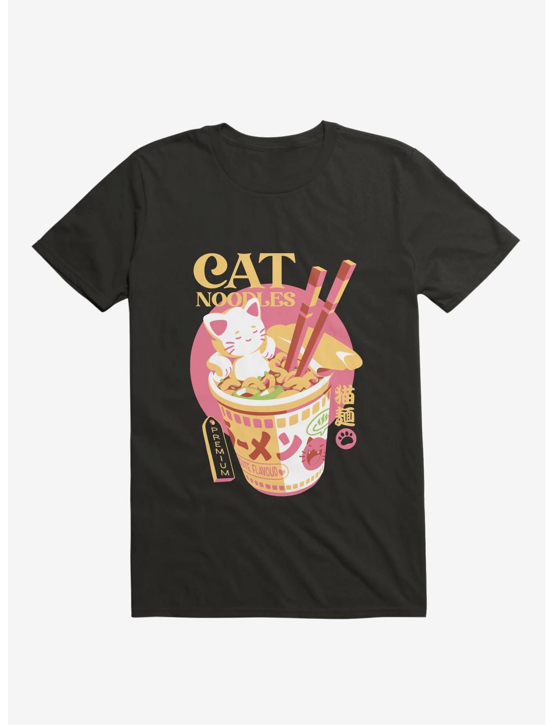 Cat Noodles Black T-Shirt