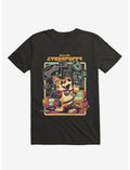 Cyberpuppy Computer Nerd Black T-Shirt