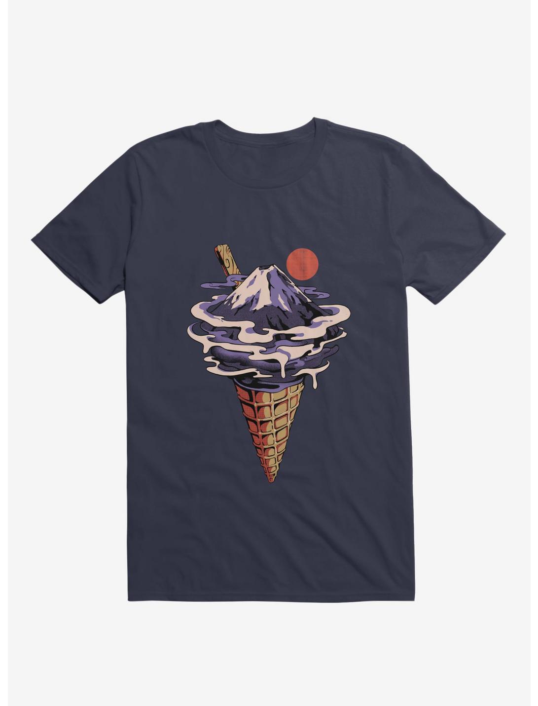 Fuji Flavor Ice Cream Navy Blue T-Shirt