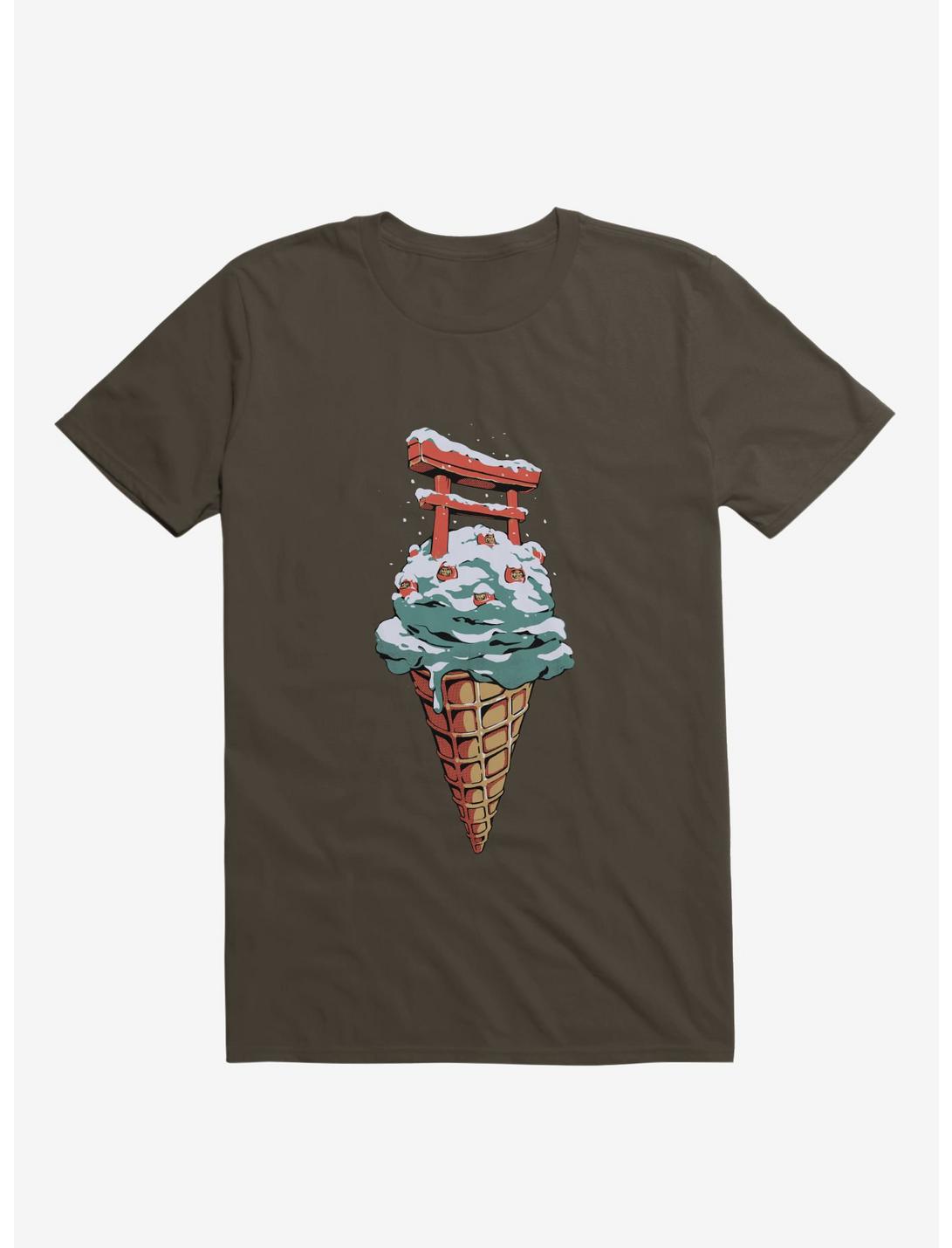 Japanese Flavor Ice Cream Brown T-Shirt