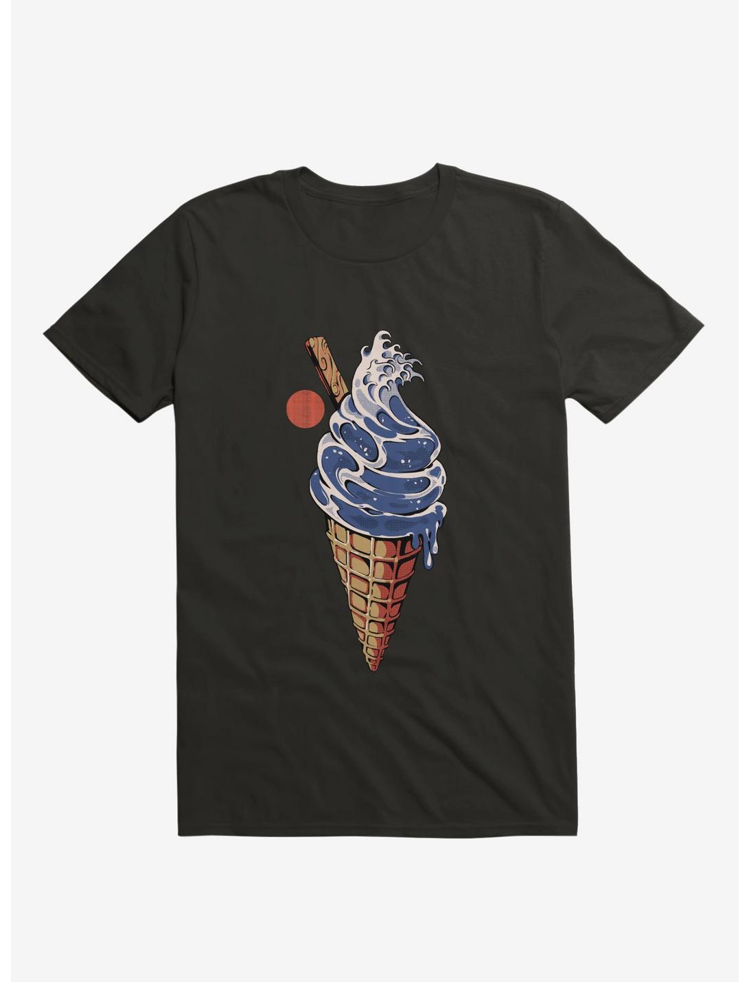 Japanese Great Ice Cream Black T-Shirt