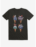 Japanese Ice Creams Black T-Shirt