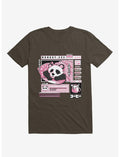 Monday Exe Sleeping Panda Brown T-Shirt