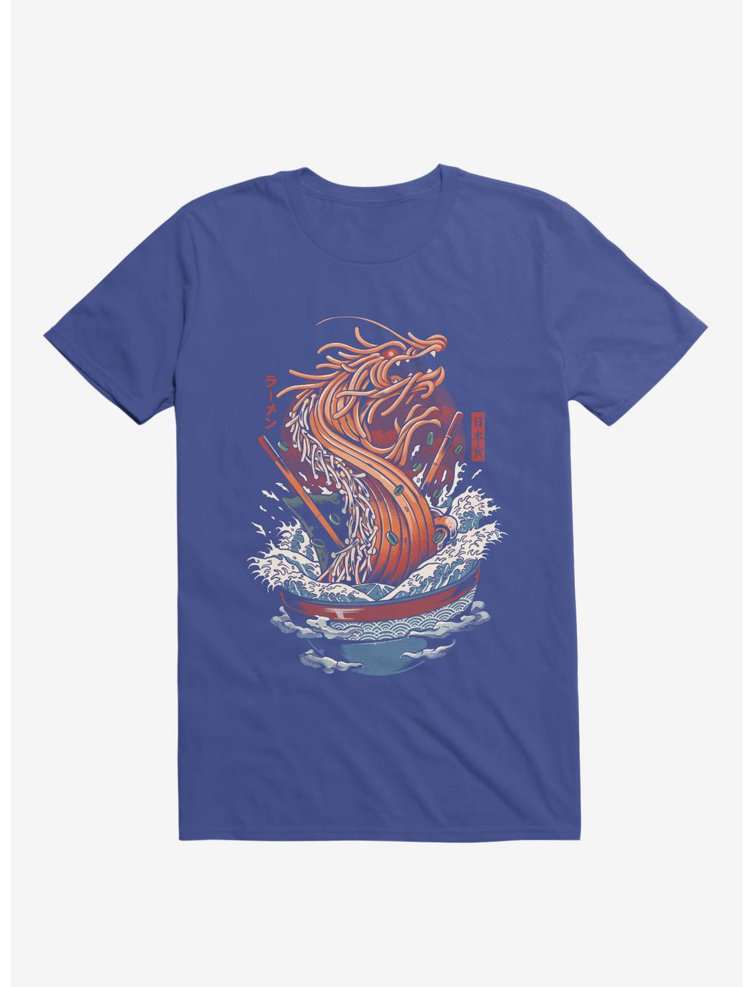 Ramen Noodle Dragon Royal Blue T-Shirt