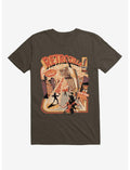 Retro Phonezilla Ring Ring Brown T-Shirt