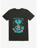 Vegetarian Food Feel The Magic Black T-Shirt