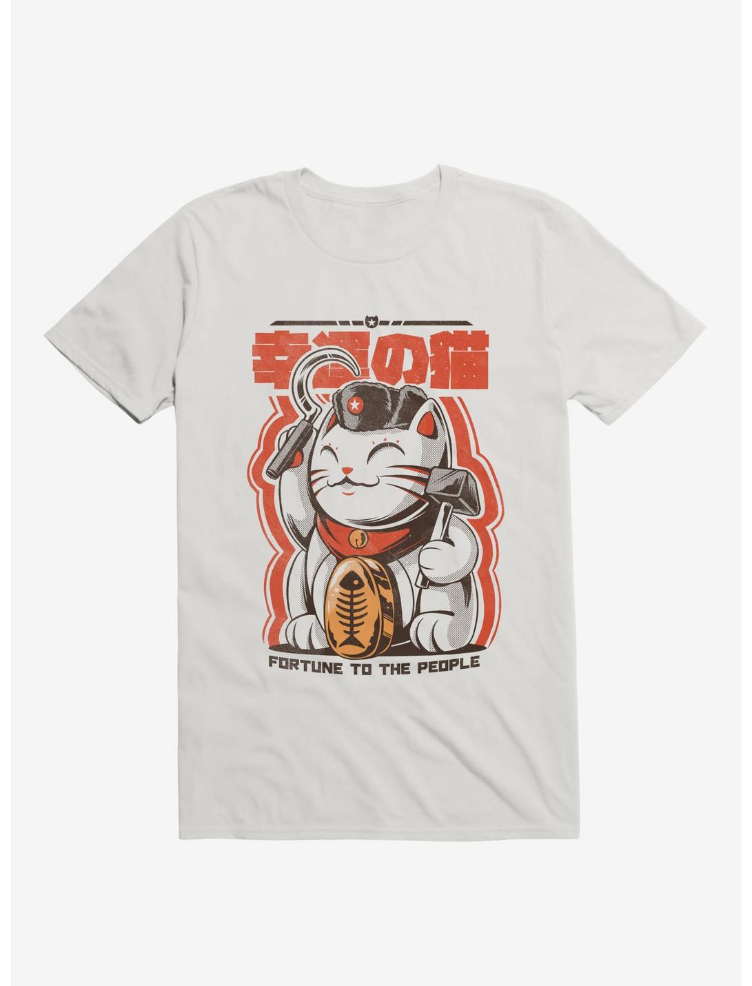Catnist Fortune To The People White T-Shirt