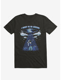 I Want To Be Leaving Astronaut Black T-Shirt