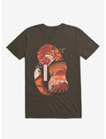 Japanese Rising Sun Fox Brown T-Shirt