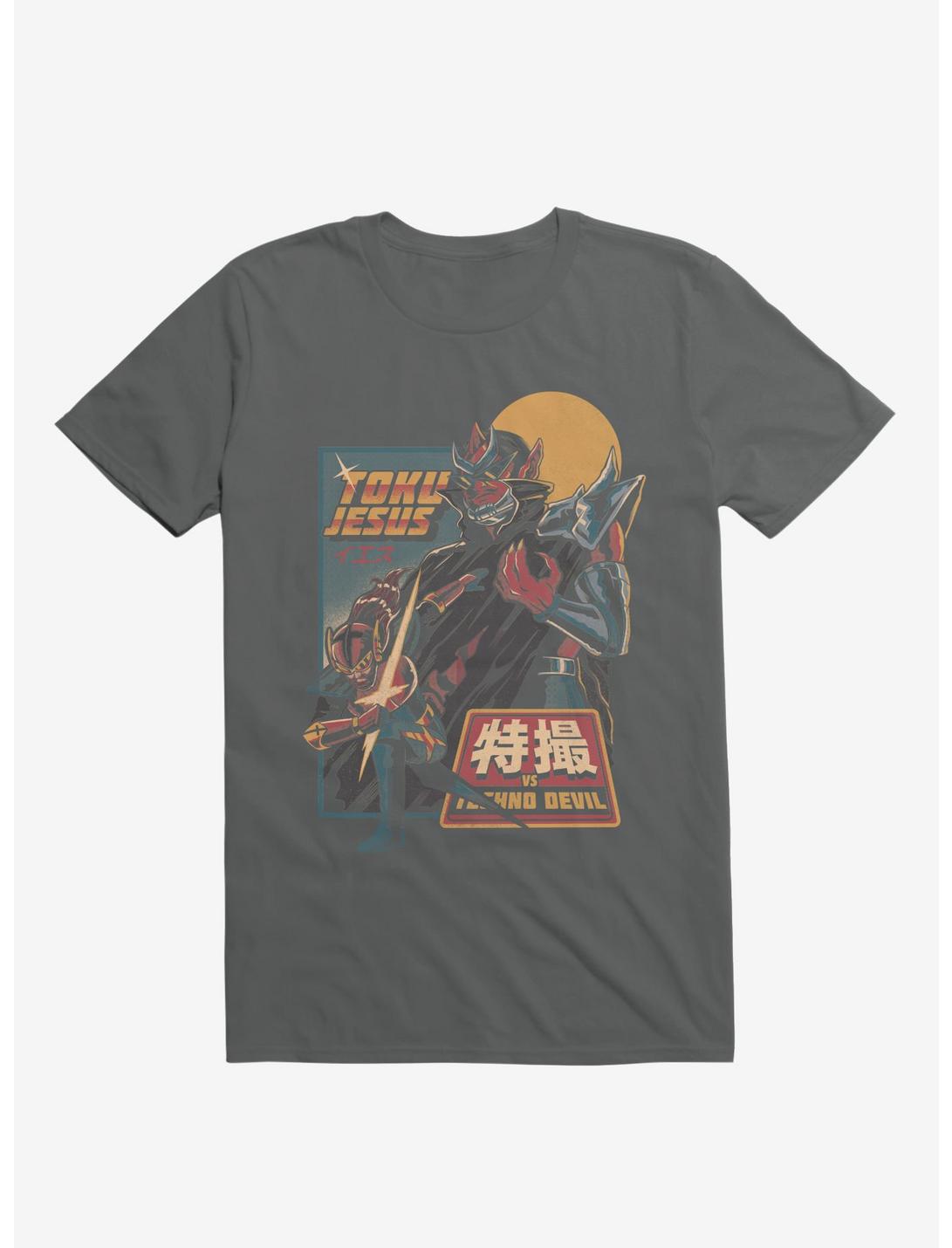 TokuJesus VS. Techno Devil Charcoal Grey T-Shirt