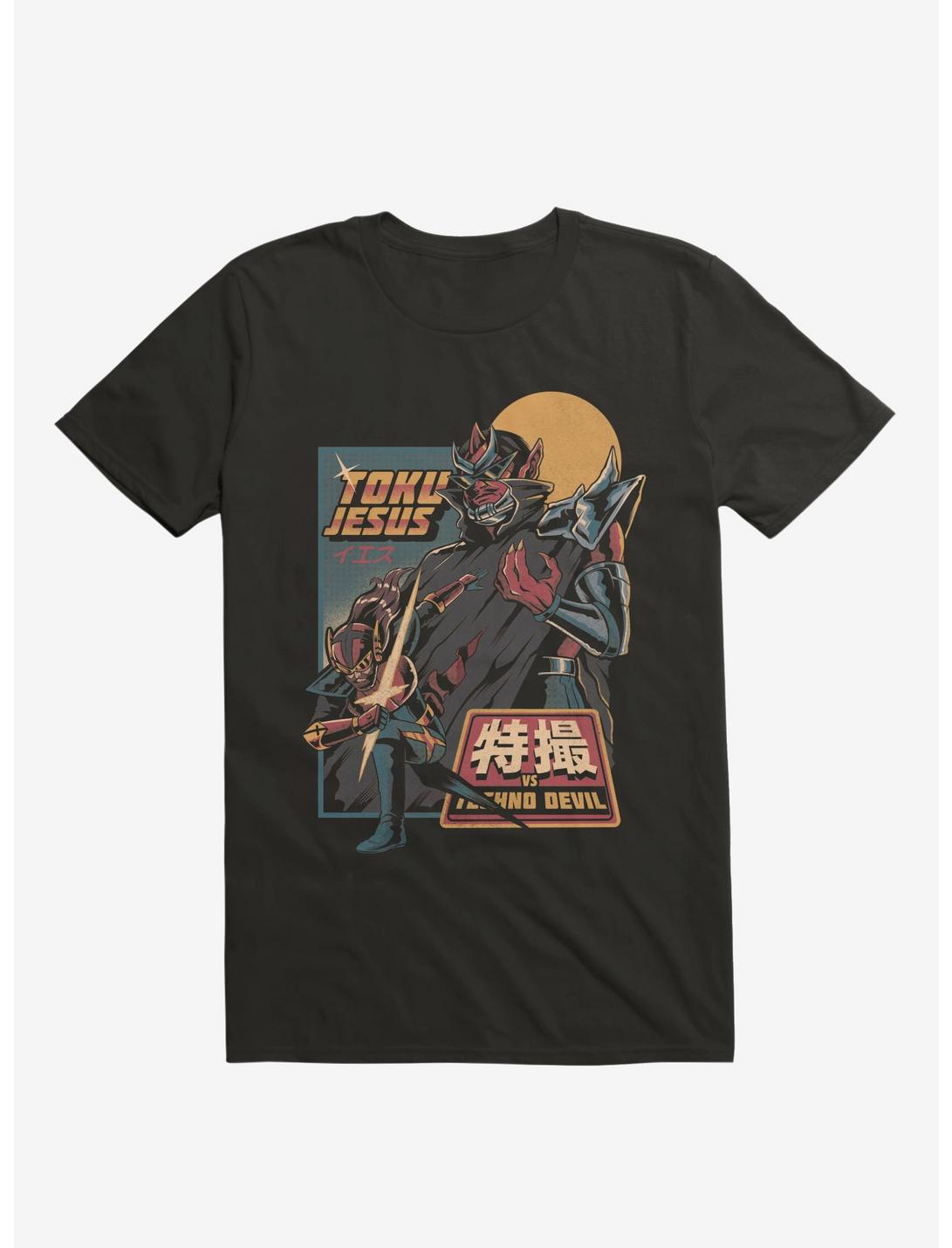 TokuJesus VS. Techno Devil Black T-Shirt