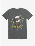Metal Is My Co-Pilot Asphalt Grey T-Shirt
