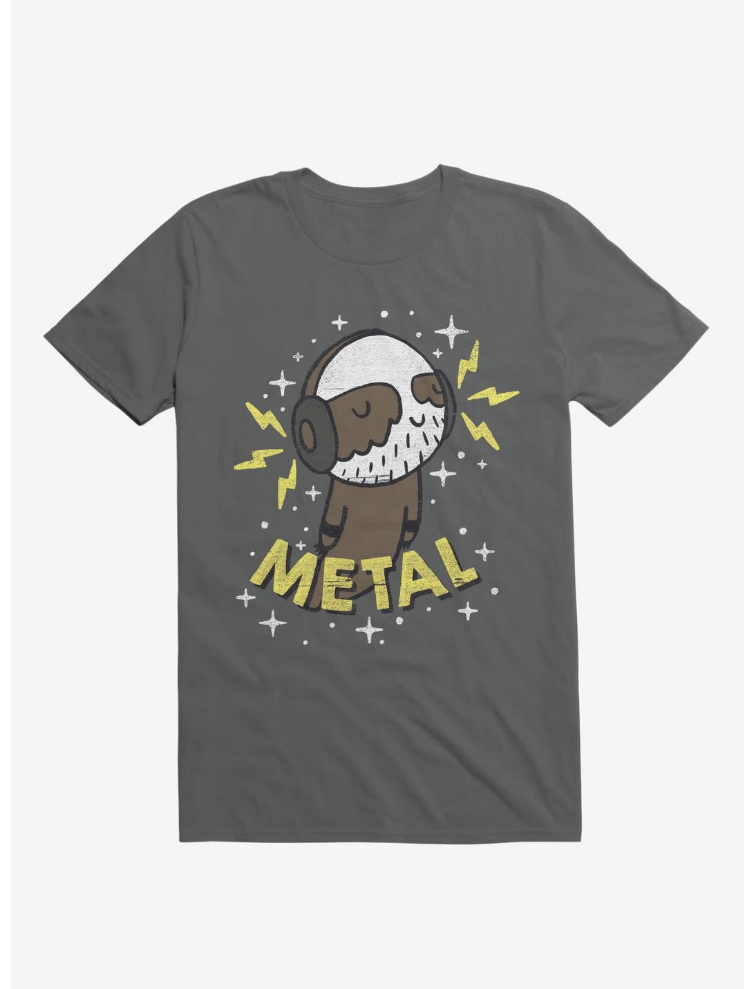 Metal Is My Co-Pilot Asphalt Grey T-Shirt