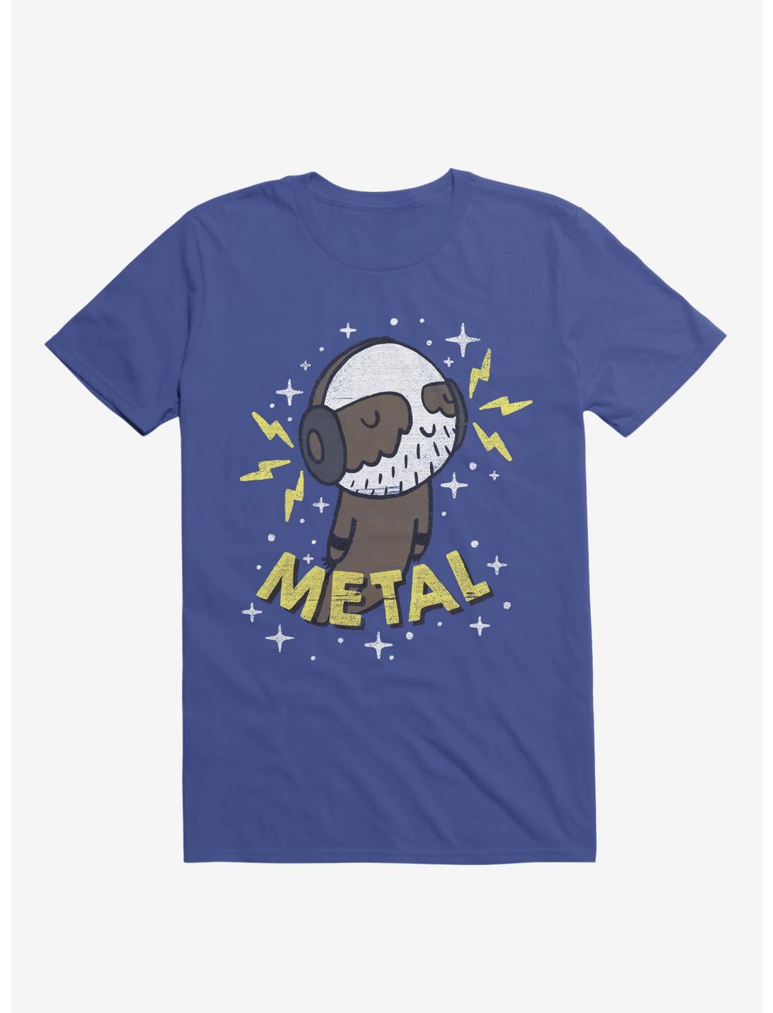 Metal Is My Co-Pilot Royal Blue T-Shirt