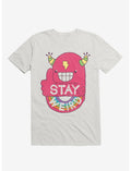 Stay Weird Rainbow Bolt White T-Shirt