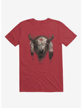 Tatanka Bison Head Red T-Shirt