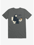 Grim Reaper Oops... Pooper Charcoal Grey T-Shirt