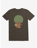 Happy Tree Painter Brown T-Shirt