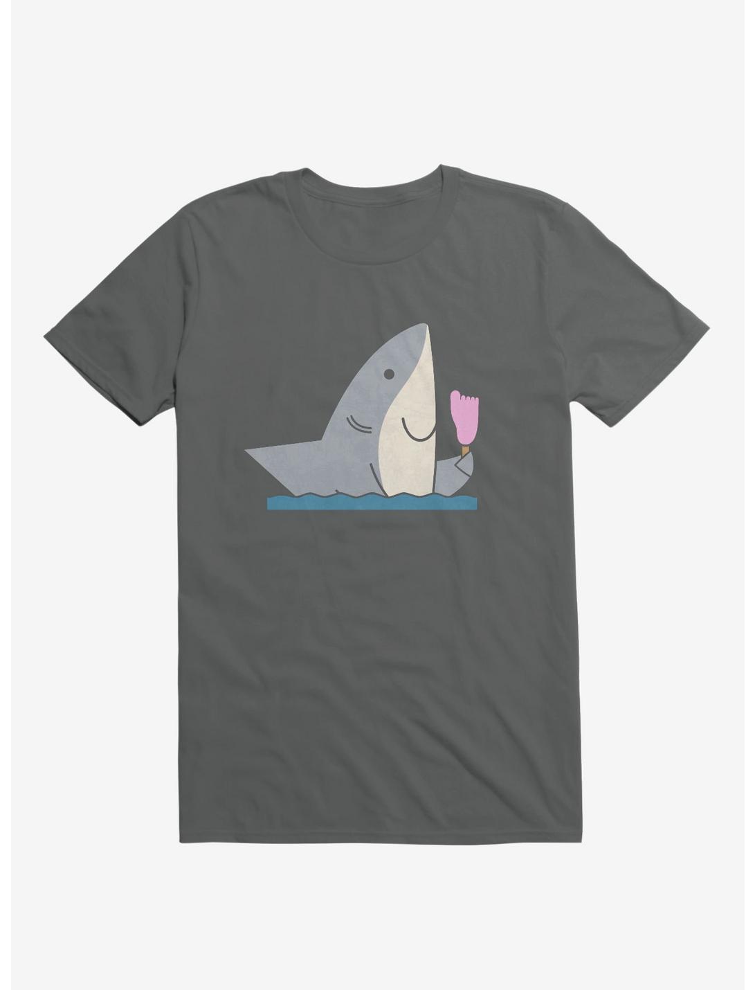 Ice Cream Shark Charcoal Grey T-Shirt
