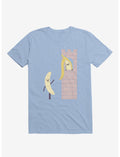Let Down Your Peel Banana In Castle Light Blue T-Shirt