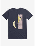 Let Down Your Peel Banana In Castle Navy Blue T-Shirt