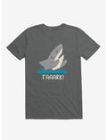 Moody Shark Faaark! Charcoal Grey T-Shirt