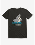 Moody Shark Faaark! Black T-Shirt