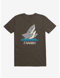 Moody Shark Faaark! Brown T-Shirt